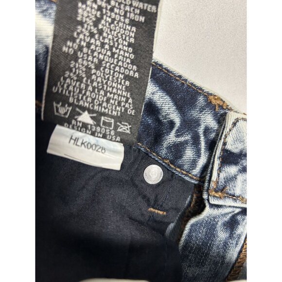 Grace In LA High Waist Patchwork Flare Jeans Size 27 Blue Denim - Picture 15 of 15